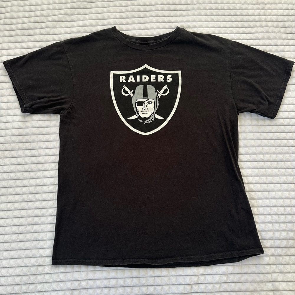 NFL Raiders Black Short Sleeve Tee